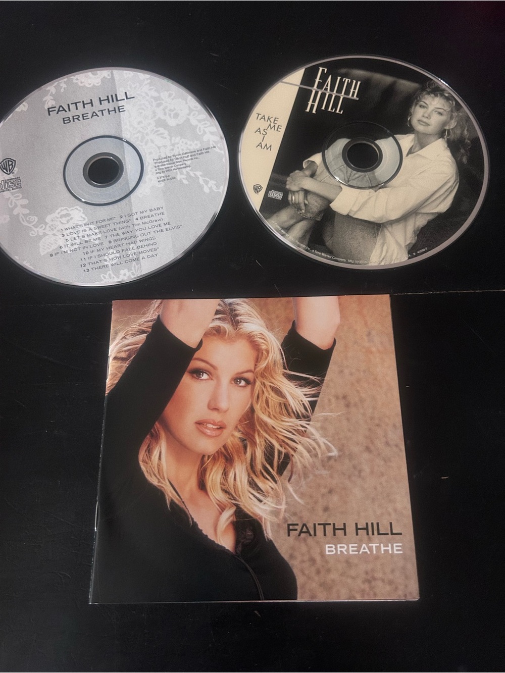 Faith Hill CD Lot of 2 Breathe & Take Me As I Am Country Music Albums